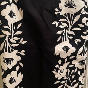 Boden Women’s Skirt Size 8 Lined Floral Black White